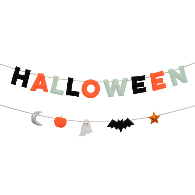 Halloween Felt Garland by Meri Meri (SPOOKY FLASH)