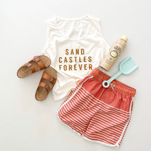 Load image into Gallery viewer, SAND CASTLES FOREVER • kids tank (brown sugar) (flash)