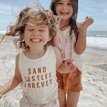 Load image into Gallery viewer, SAND CASTLES FOREVER • kids tank (brown sugar) (flash)