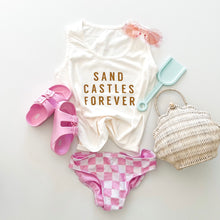 Load image into Gallery viewer, SAND CASTLES FOREVER • kids tank (brown sugar) (flash)