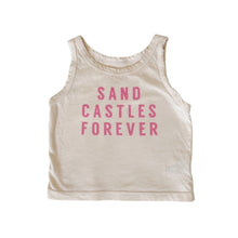 Load image into Gallery viewer, SAND CASTLES FOREVER • kids tank (pink ink) (flash)