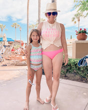 Load image into Gallery viewer, SAND CASTLES FOREVER • kids tank (pink ink) (flash)