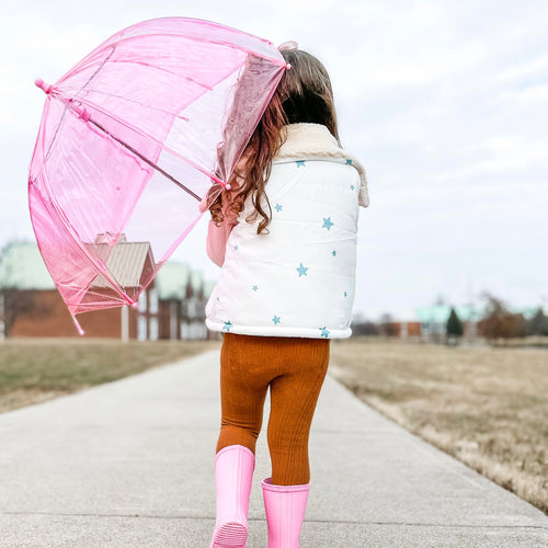 WHIMSY STARS • kids sherpa vest