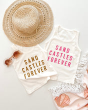 Load image into Gallery viewer, SAND CASTLES FOREVER • kids tank (brown sugar) (flash)